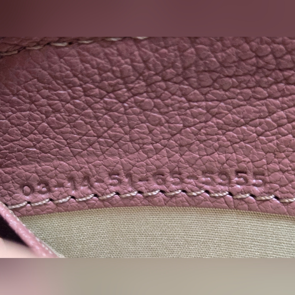 Chloe Mauve Long Leather Wallet - Picture 14 of 14